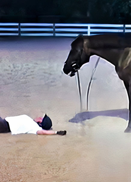 Bucking Horse Apologises To Rider After Throwing Her Off